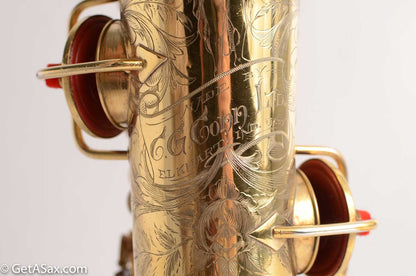 Conn New Wonder 1 Alto Original Burnished Gold Plate Portrait 84738