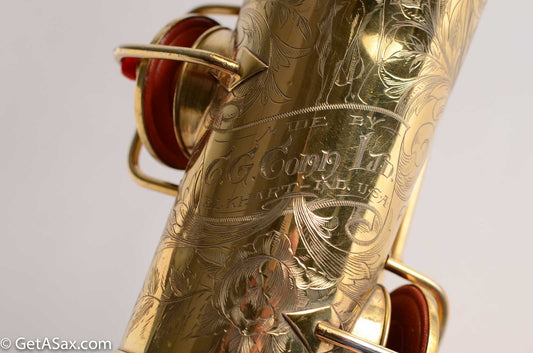 Conn New Wonder 1 Fancy Gold w/Portrait Exceptional Player