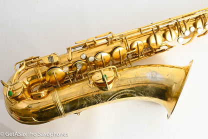 Conn NWII Tenor 1929 Burnished Gold Plate Castle Portrait Overhauled Amazing! 228355
