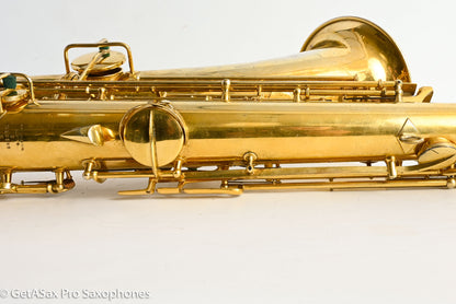 Conn NWII Tenor 1929 Burnished Gold Plate Castle Portrait Overhauled Amazing! 228355