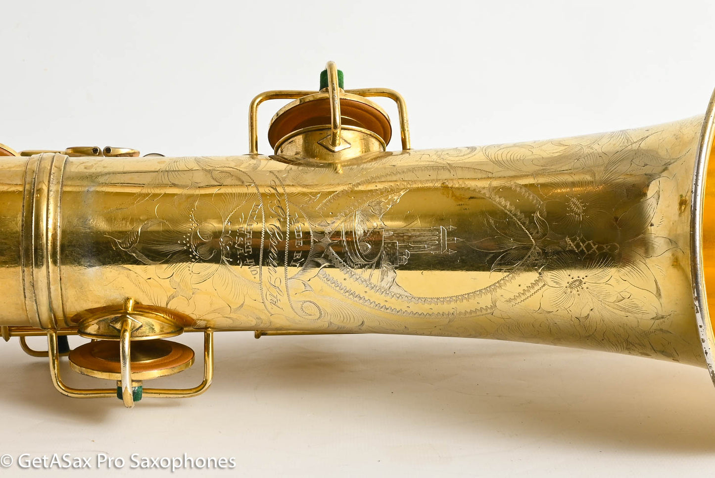 Conn NWII Tenor 1929 Burnished Gold Plate Castle Portrait Overhauled Amazing! 228355
