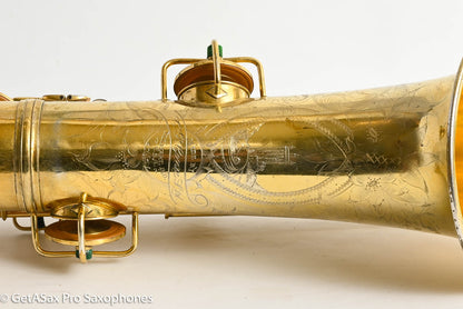 Conn NWII Tenor 1929 Burnished Gold Plate Castle Portrait Overhauled Amazing! 228355