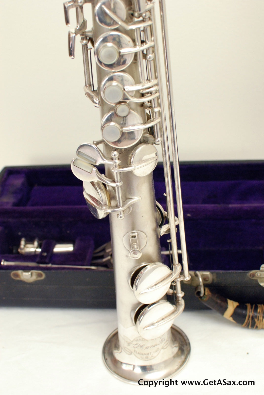Conn New Wonder II Soprano Saxophone Mint Silver Plated