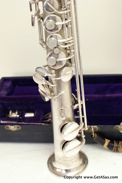 Conn New Wonder II Soprano Saxophone Mint Silver Plated