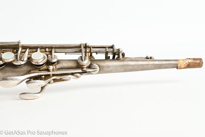 Conn Stretch Soprano Original Silver Plate Nice! Needs Overhaul 228891