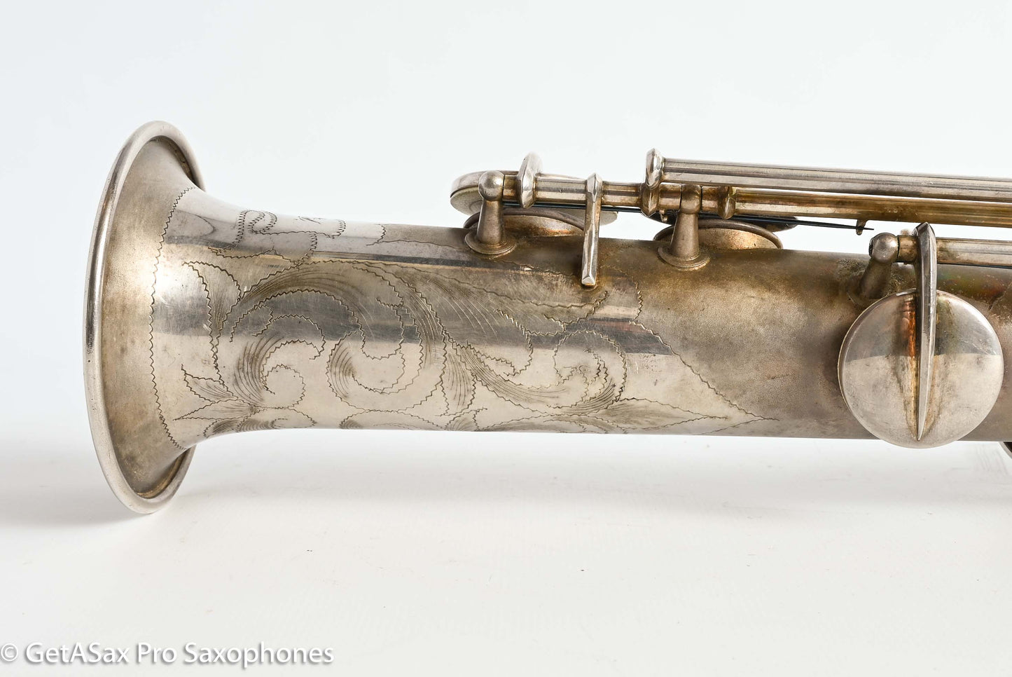 Conn Stretch Soprano Original Silver Plate Nice! Needs Overhaul 228891