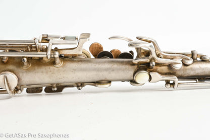 Conn Stretch Soprano Original Silver Plate Nice! Needs Overhaul 228891
