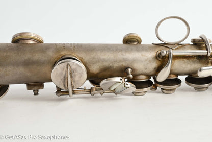 Conn Stretch Soprano Original Silver Plate Nice! Needs Overhaul 228891