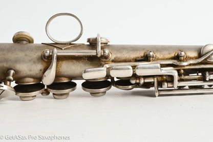 Conn Stretch Soprano Original Silver Plate Nice! Needs Overhaul 228891