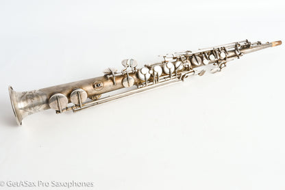 Conn Stretch Soprano Original Silver Plate Nice! Needs Overhaul 228891