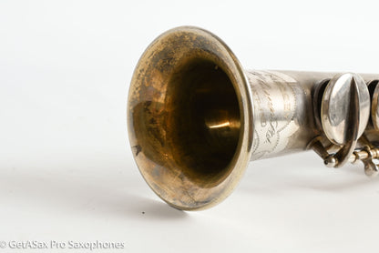 Conn Stretch Soprano Original Silver Plate Nice! Needs Overhaul 228891