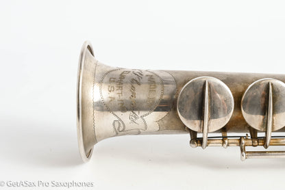 Conn Stretch Soprano Original Silver Plate Nice! Needs Overhaul 228891