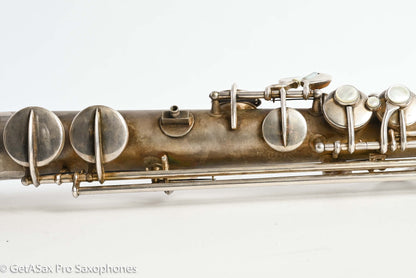 Conn Stretch Soprano Original Silver Plate Nice! Needs Overhaul 228891
