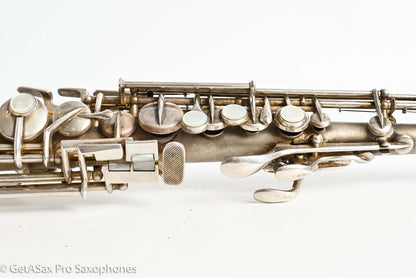 Conn Stretch Soprano Original Silver Plate Nice! Needs Overhaul 228891