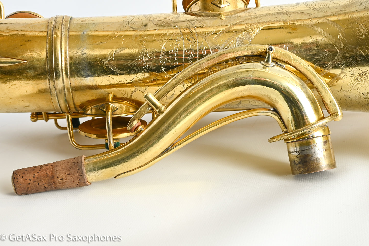 Conn NWII Tenor 1929 Burnished Gold Plate Castle Portrait Overhauled Amazing! 228355