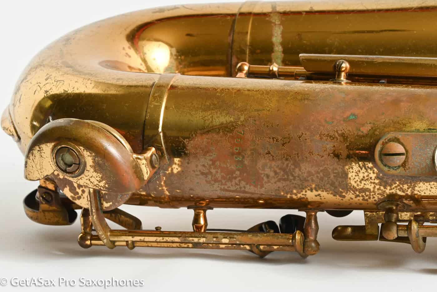 Couf Superba 1 Tenor Original Lacquer Old Pads Needs Restoration 76633