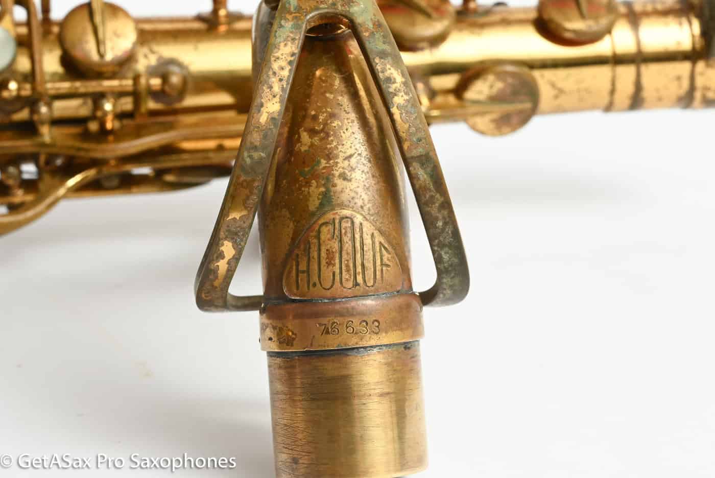 Couf Superba 1 Tenor Original Lacquer Old Pads Needs Restoration 76633