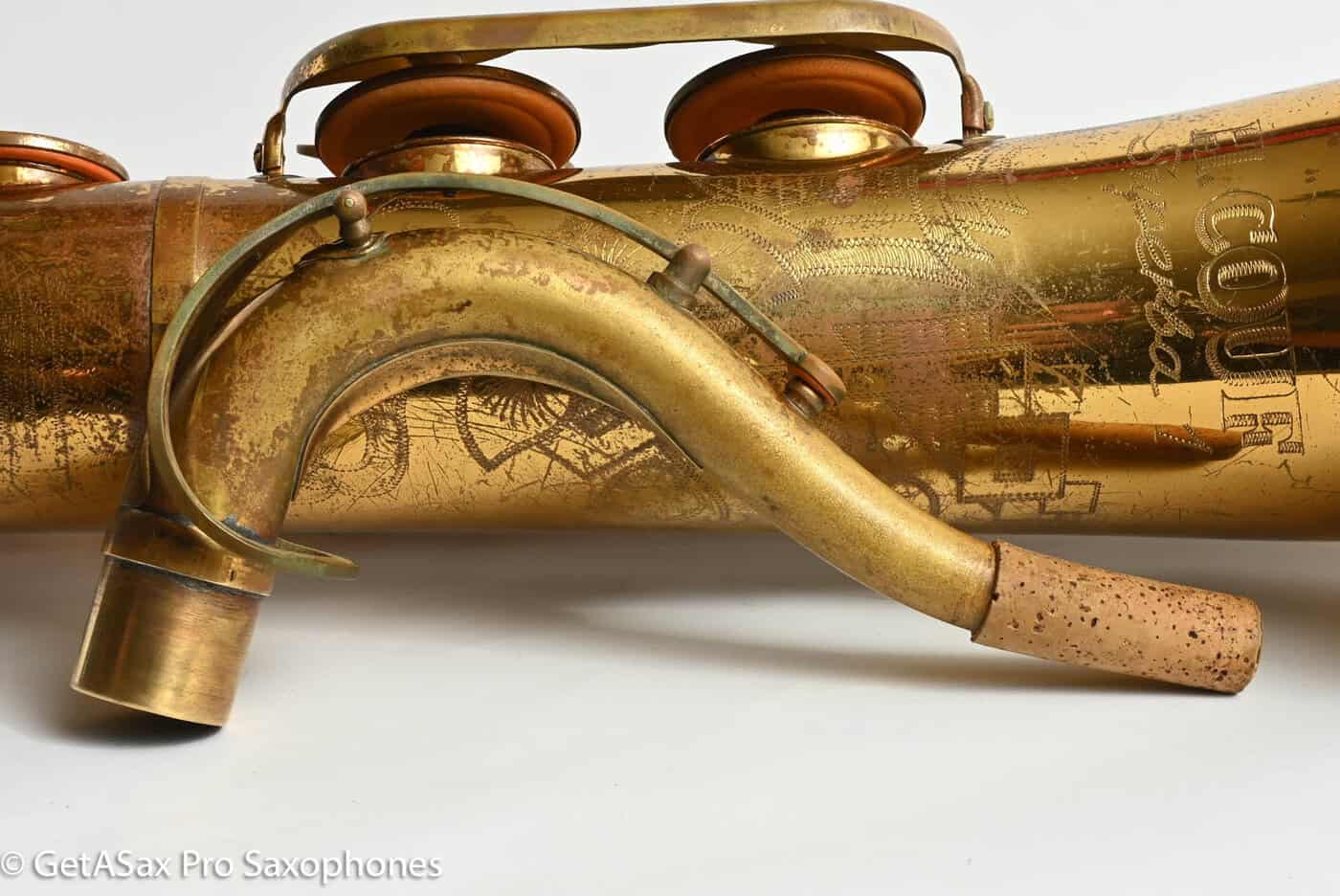 Couf Superba 1 Tenor Original Lacquer Old Pads Needs Restoration 76633