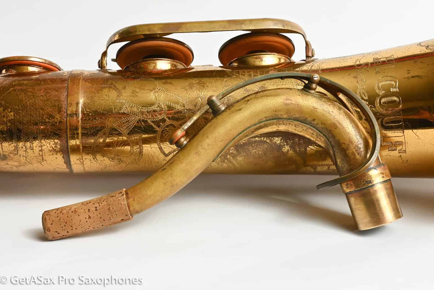 Couf Superba 1 Tenor Original Lacquer Old Pads Needs Restoration 76633