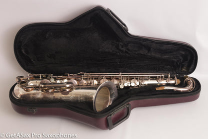 Couf Superba 1 Tenor Rare Original Silver Plate Early Serial Big Player! 65988