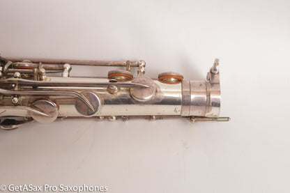 Couf Superba 1 Tenor Rare Original Silver Plate Early Serial Big Player! 65988