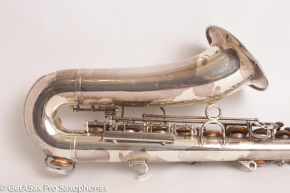 Couf Superba 1 Tenor Rare Original Silver Plate Early Serial Big Player! 65988