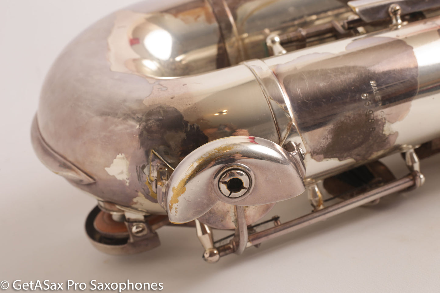 Couf Superba 1 Tenor Rare Original Silver Plate Early Serial Big Player! 65988