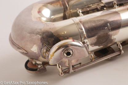 Couf Superba 1 Tenor Rare Original Silver Plate Early Serial Big Player! 65988