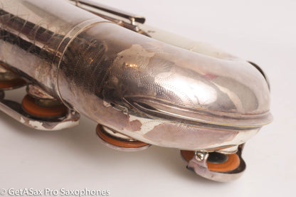 Couf Superba 1 Tenor Rare Original Silver Plate Early Serial Big Player! 65988