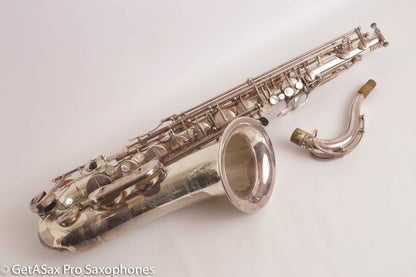 Couf Superba 1 Tenor Rare Original Silver Plate Early Serial Big Player! 65988