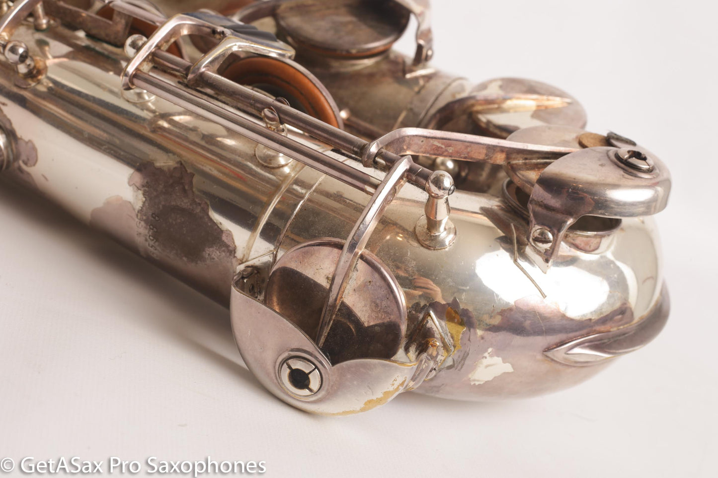 Couf Superba 1 Tenor Rare Original Silver Plate Early Serial Big Player! 65988