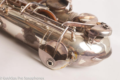 Couf Superba 1 Tenor Rare Original Silver Plate Early Serial Big Player! 65988