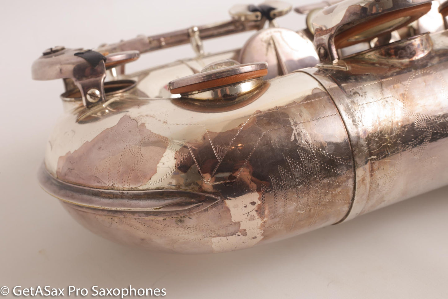 Couf Superba 1 Tenor Rare Original Silver Plate Early Serial Big Player! 65988