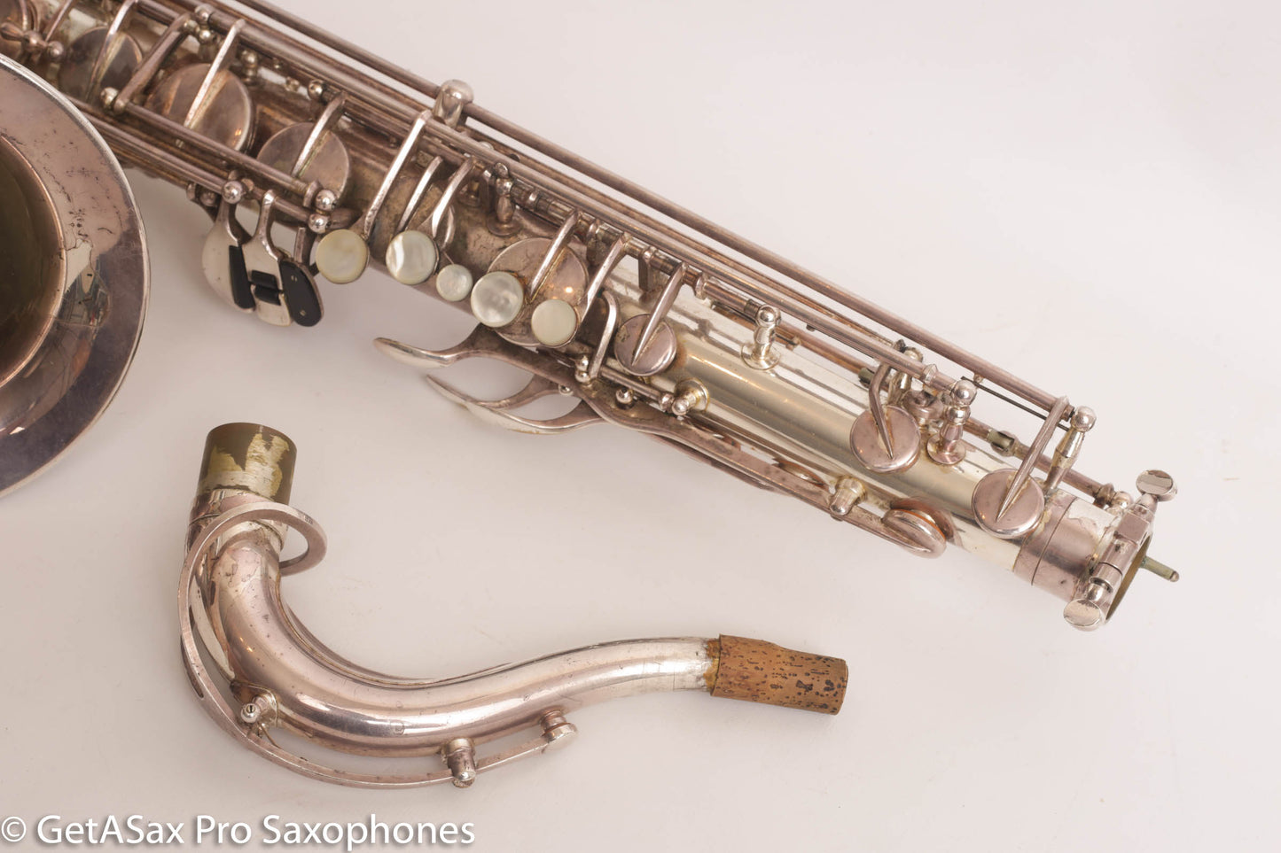 Couf Superba 1 Tenor Rare Original Silver Plate Early Serial Big Player! 65988