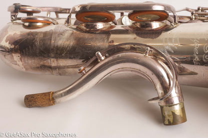 Couf Superba 1 Tenor Rare Original Silver Plate Early Serial Big Player! 65988