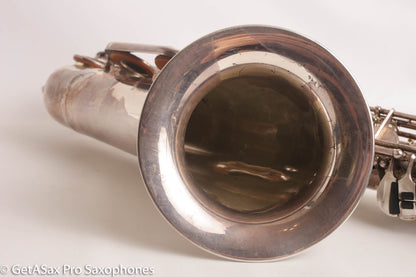 Couf Superba 1 Tenor Rare Original Silver Plate Early Serial Big Player! 65988