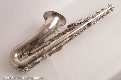 Couf Superba 1 Tenor Rare Original Silver Plate Early Serial Big Player! 65988