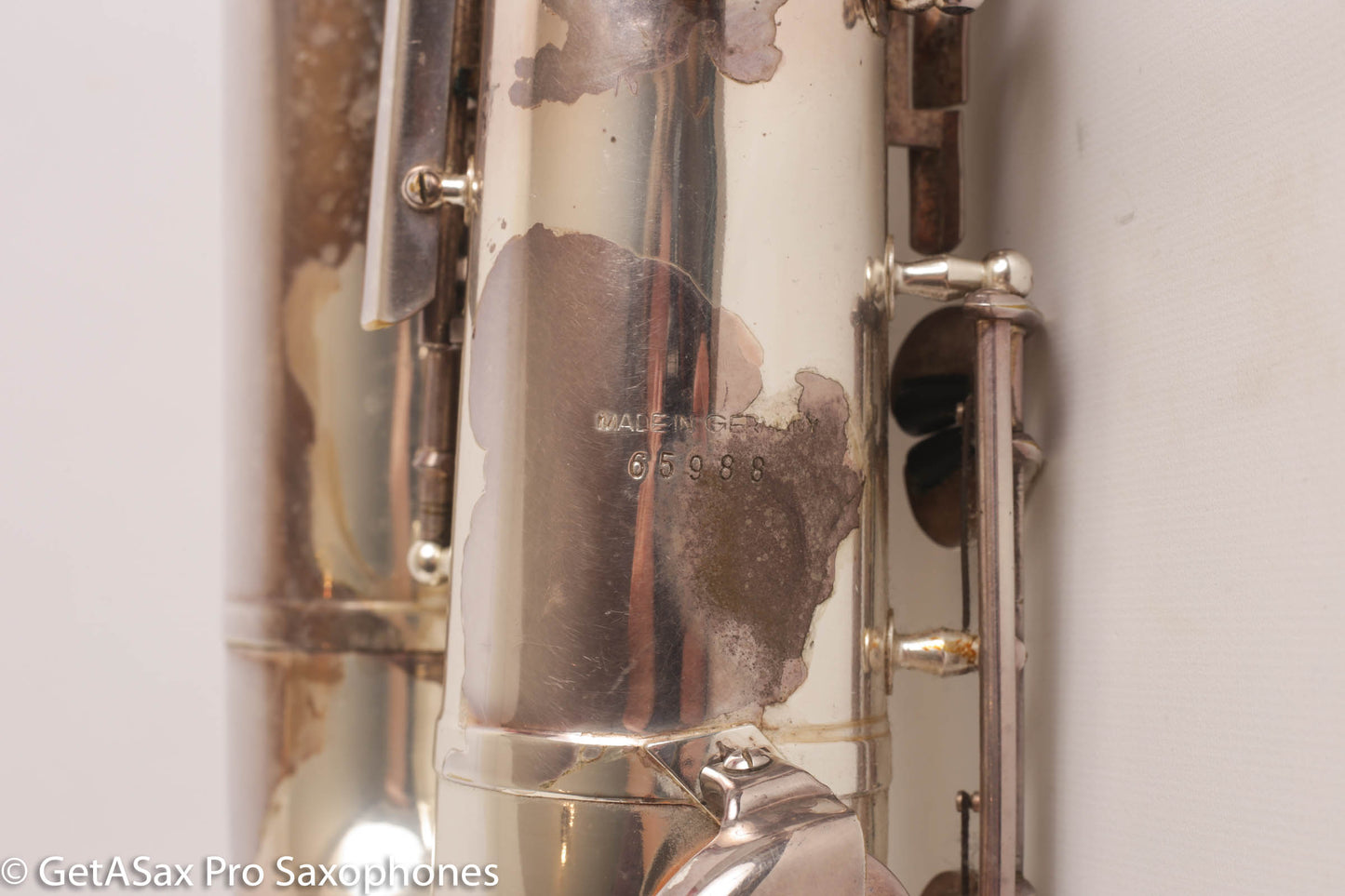 Couf Superba 1 Tenor Rare Original Silver Plate Early Serial Big Player! 65988