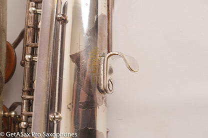 Couf Superba 1 Tenor Rare Original Silver Plate Early Serial Big Player! 65988