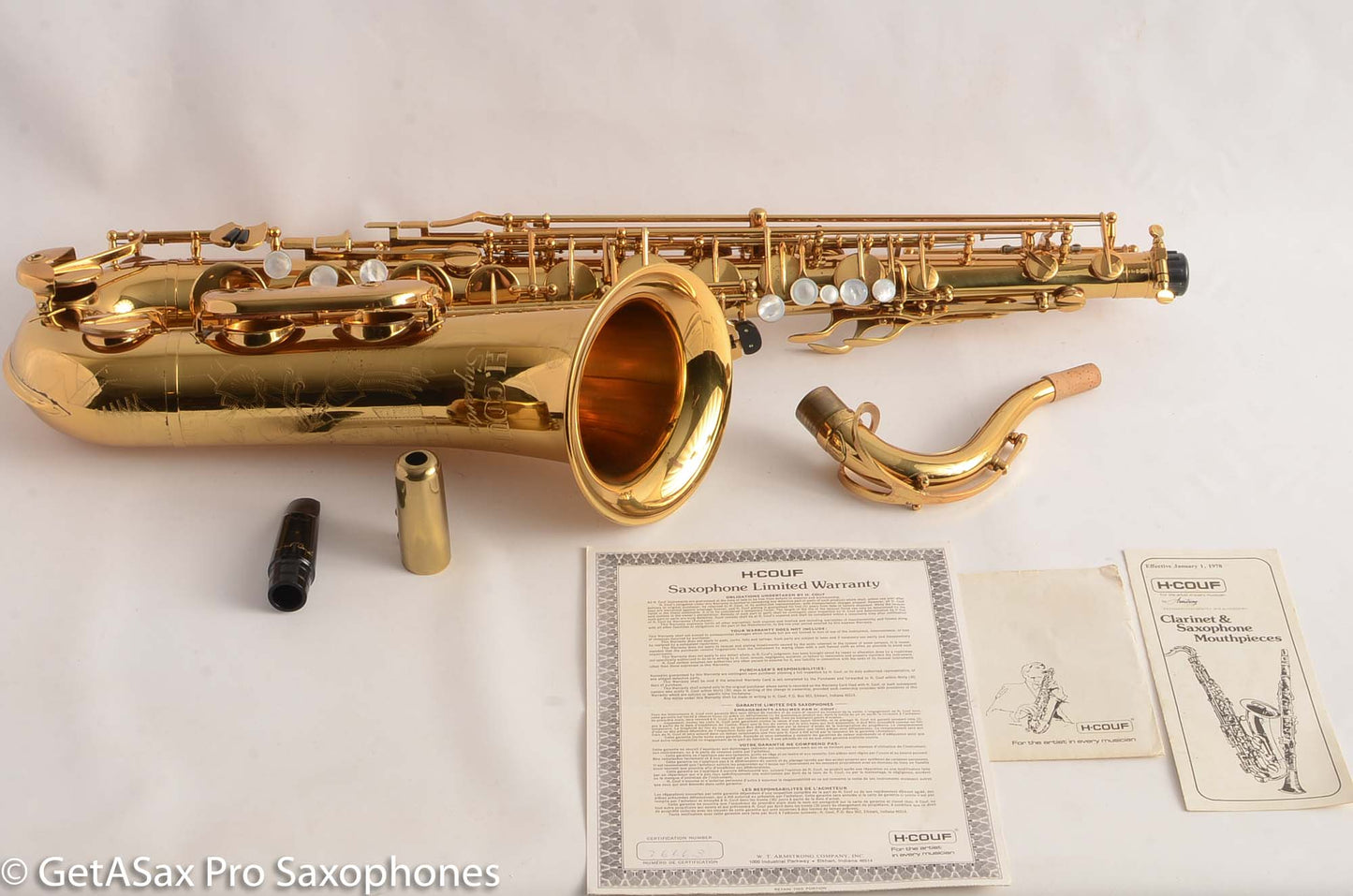 Couf Superba 1 Tenor Near Mint w/ Warranty Papers Overhauled Superb Powerful Player
