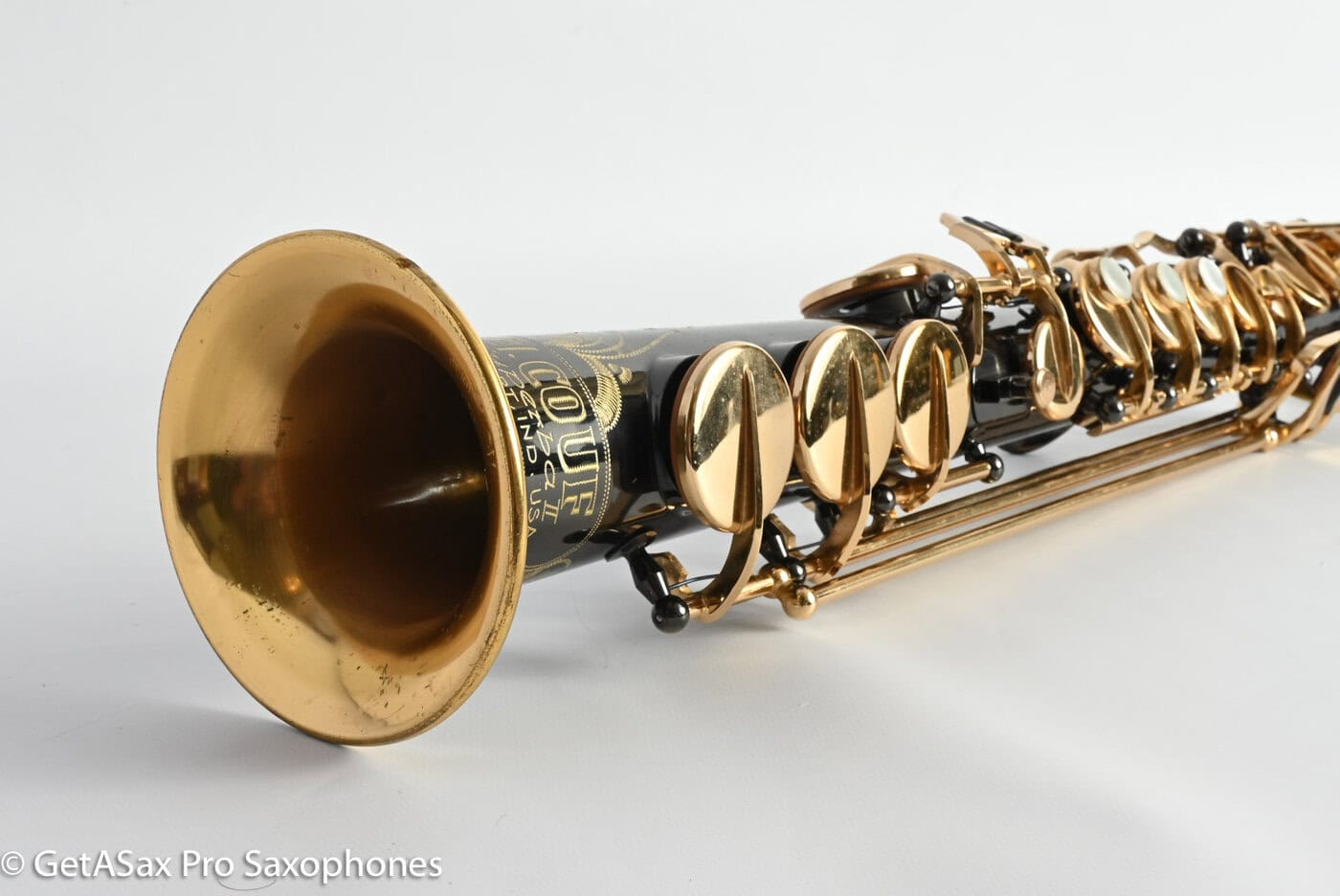 Couf Superba 2 Soprano Black Nickel Plate Gorgeous Grover Washington Era! Good Pads! 78937