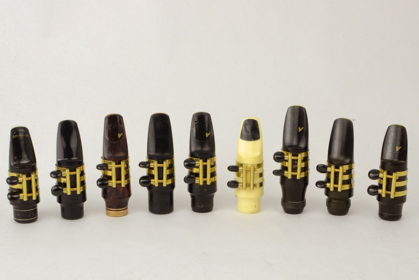 Tenor Hard Rubber Brilhart 3-Band Reproduction Ligature Echo Brass