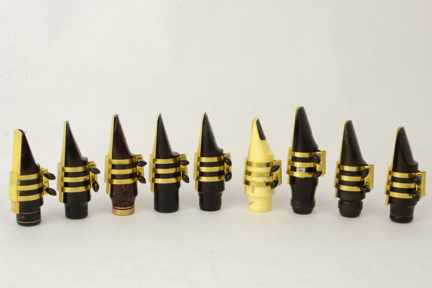 Tenor Hard Rubber Brilhart 3-Band Reproduction Ligature Echo Brass