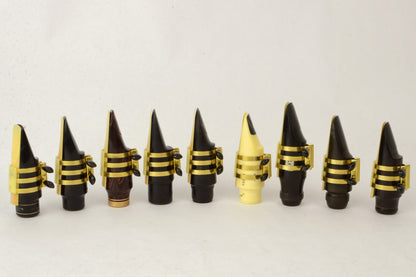 Tenor Hard Rubber Brilhart 3-Band Reproduction Ligature Echo Brass