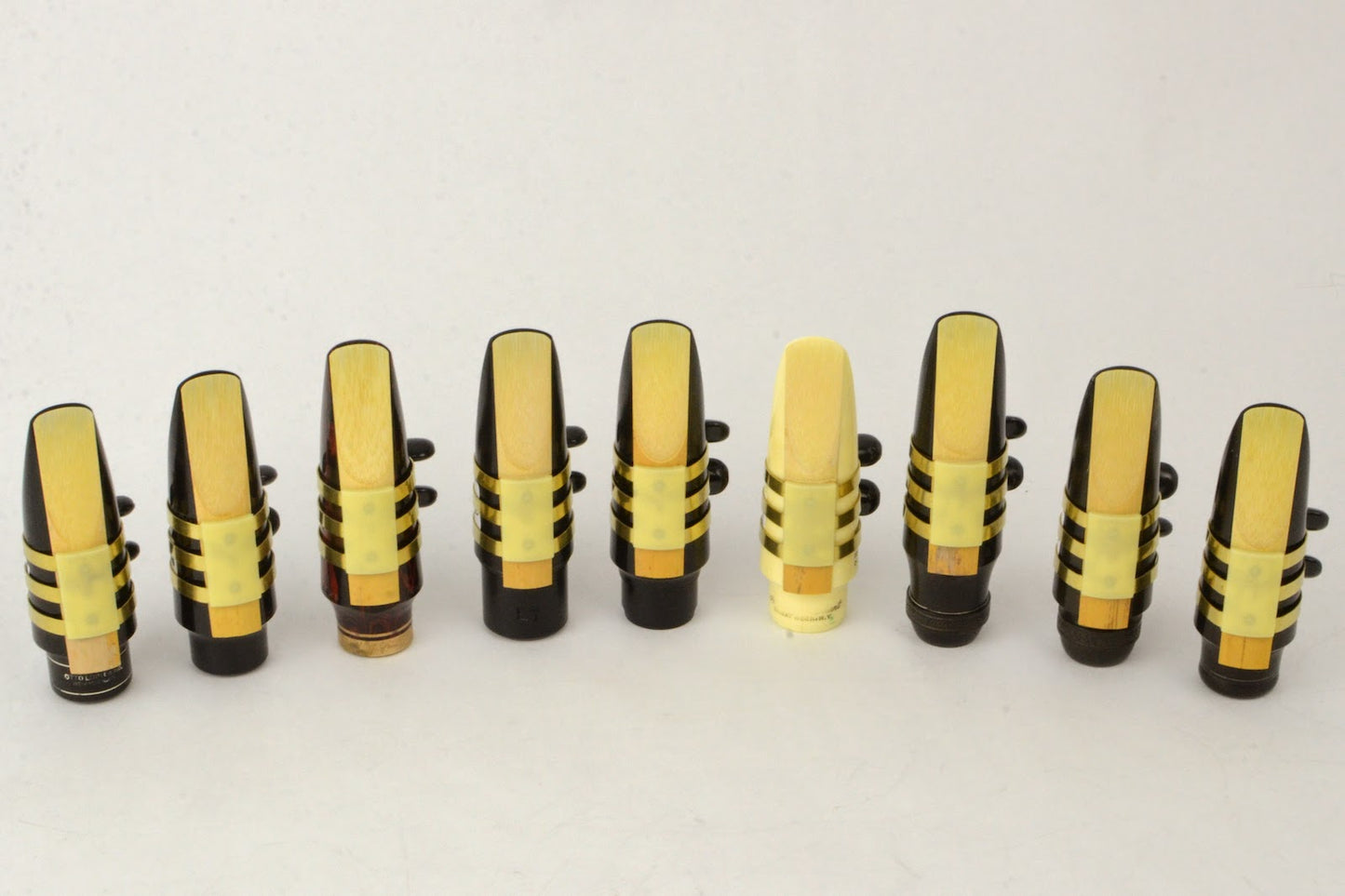 Tenor Hard Rubber Brilhart 3-Band Reproduction Ligature Echo Brass