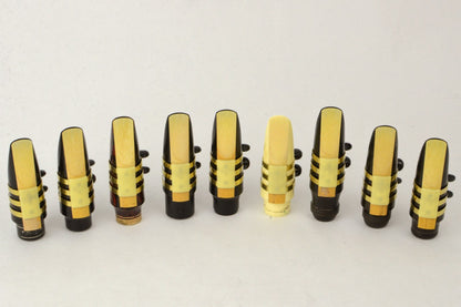 Tenor Hard Rubber Brilhart 3-Band Reproduction Ligature Echo Brass