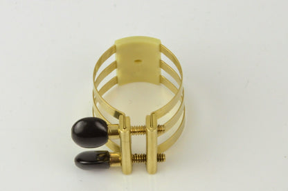 Tenor Hard Rubber Brilhart 3-Band Reproduction Ligature Echo Brass