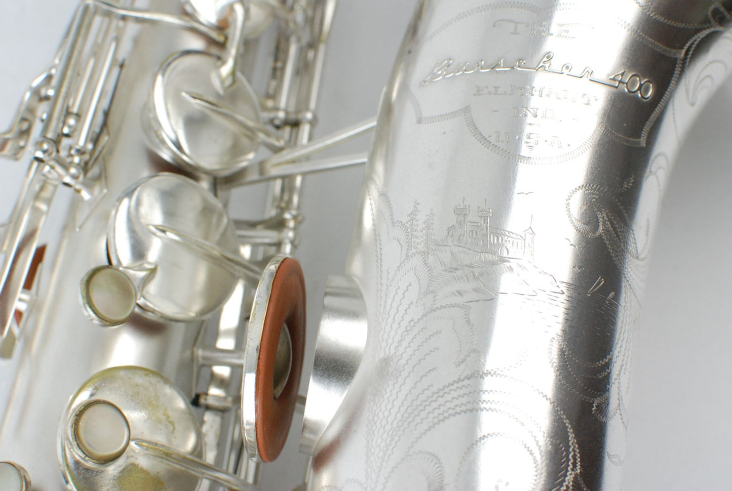 Buescher 400 Top Hat and Cane Tenor Silver! 298xxx