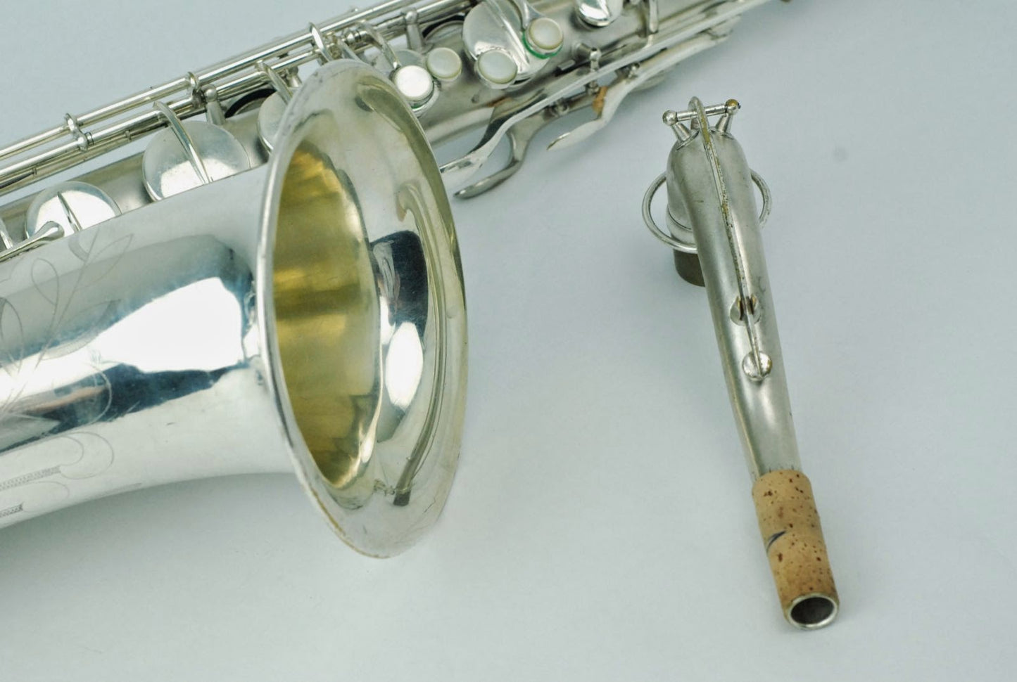 Conn Transitional Tenor Saxophone 251xxx Silver Overhauled+Hisco