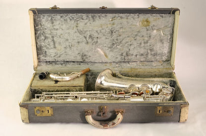 Buescher 400 Top Hat and Cane Alto Saxophone 355xxx Silver